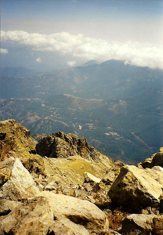 Pohled z vrcholu Monte d`Oro